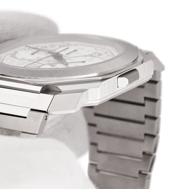 腕時計 ブルガリ BVLGARI オクト フィニッシモ スケッチ 104192 BGO43SXTCHGMT 自動巻き メンズ クロノグラフ GMT ホワイト 限定