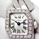 腕時計 カルティエ Cartier マイヨン ドゥ カルティエ スモールモデル WJBJ0003 クオーツ レディース K18WG無垢 純正ダイヤ シルバー