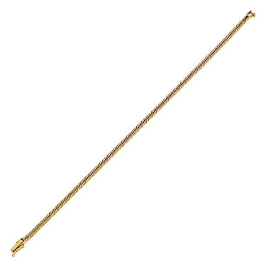 喜平 KIHEI K18 18金 21cm 5.3g 12面トリプル イエローゴールド K18YG ブレスレット 造幣局検定マーク ※ショッピングローン対応していません