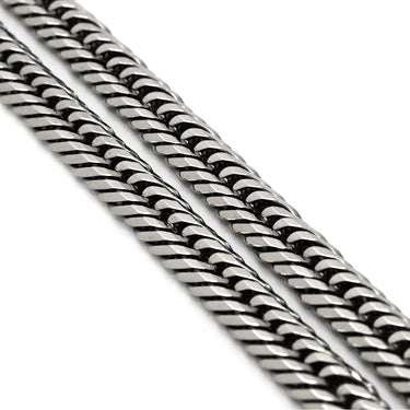 喜平 KIHEI Pt1000 18金 50.6cm 51.4g 12面トリプル プラチナシルバー Pt1000 ネックレス 造幣局検定マーク ※ショッピングローン対応していません