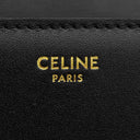 セリーヌ CELINE トリオンフ フレーム チェーン ショルダー ブラック レザー ショルダーバッグ ゴールド金具 黒