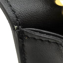 セリーヌ CELINE トリオンフ フレーム チェーン ショルダー ブラック レザー ショルダーバッグ ゴールド金具 黒