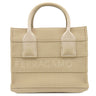 フェラガモ FERRAGAMO ビーチウェア グロス 214988 ベージュ ファブリック トートバッグ ゴールド金具 ロゴ トート