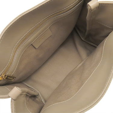 フェラガモ FERRAGAMO ビーチウェア グロス 214988 ベージュ ファブリック トートバッグ ゴールド金具 ロゴ トート