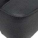 サルヴァトーレ・フェラガモ Salvatore Ferragamo カットアウト 241499 ブラック ナイロン レザー ショルダーバッグ シルバー金具 黒 斜め掛け