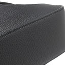 サルヴァトーレ・フェラガモ Salvatore Ferragamo カットアウト 241499 ブラック ナイロン レザー ショルダーバッグ シルバー金具 黒 斜め掛け