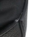 サルヴァトーレ・フェラガモ Salvatore Ferragamo カットアウト 241499 ブラック ナイロン レザー ショルダーバッグ シルバー金具 黒 斜め掛け