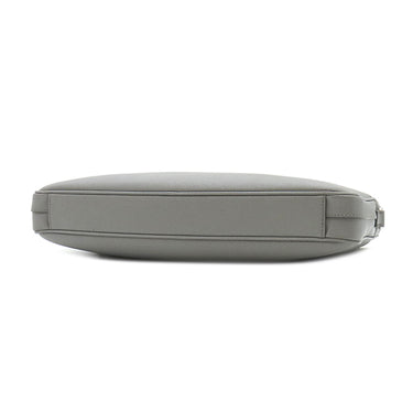 プラダ PRADA サフィアーノ ブリーフケース 2VE368 グレー レザー ビジネスバッグ シルバー金具 グレー ストラップ欠品