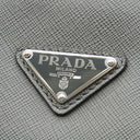 プラダ PRADA サフィアーノ ブリーフケース 2VE368 グレー レザー ビジネスバッグ シルバー金具 グレー ストラップ欠品