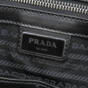 プラダ PRADA サフィアーノ ブリーフケース 2VE368 グレー レザー ビジネスバッグ シルバー金具 グレー ストラップ欠品