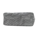 ゴヤール GOYARD サンルイPM グレー PVCコーティングキャンバス ゴヤールディンキャンバス シュヴロッシュカーフスキン トートバッグ リバーシブル ヘリンボーン