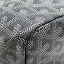 ゴヤール GOYARD サンルイPM グレー PVCコーティングキャンバス ゴヤールディンキャンバス シュヴロッシュカーフスキン トートバッグ リバーシブル ヘリンボーン