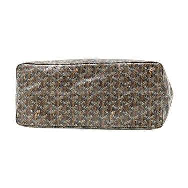 ゴヤール GOYARD サンルイPM ブラック PVCコーティングキャンバス ゴヤールディンキャンバス シュヴロッシュカーフスキン トートバッグ リバーシブル ヘリンボーン