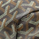 ゴヤール GOYARD サンルイPM ブラック PVCコーティングキャンバス ゴヤールディンキャンバス シュヴロッシュカーフスキン トートバッグ リバーシブル ヘリンボーン