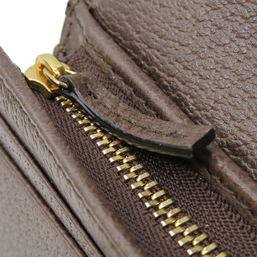 グッチ GUCCI オフィディア GG カードケース 523155 ベージュ×エボニー GGスプリームキャンバス レザー 二つ折り財布 ゴールド金具 ウェブ ストライプ