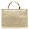ジミーチュウ JIMMY CHOO AVENUE S TOTE ゴールド レザー 2WAYバッグ ゴールド金具 ハンドバッグ ショルダー クリスタルスター スタッズ 星