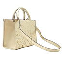 ジミーチュウ JIMMY CHOO AVENUE S TOTE ゴールド レザー 2WAYバッグ ゴールド金具 ハンドバッグ ショルダー クリスタルスター スタッズ 星