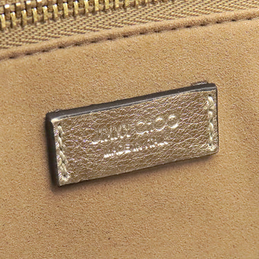 ジミーチュウ JIMMY CHOO AVENUE S TOTE ゴールド レザー 2WAYバッグ ゴールド金具 ハンドバッグ ショルダー クリスタルスター スタッズ 星