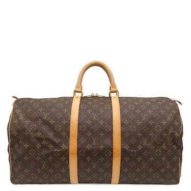 ルイヴィトン LOUIS VUITTON キーポル 55 M41424 モノグラム モノグラムキャンバス ボストンバッグ ゴールド金具 旅行カバン 茶 鍵1本欠品