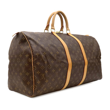 ルイヴィトン LOUIS VUITTON キーポル 55 M41424 モノグラム モノグラムキャンバス ボストンバッグ ゴールド金具 旅行カバン 茶 鍵1本欠品