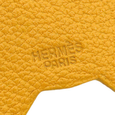 エルメス HERMES ピカブック アヒル カリー シェーブル 小物 黄色 アニマルモチーフ
