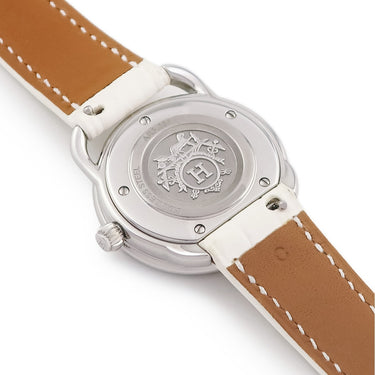腕時計 エルメス HERMES アルソー AR5.231 クオーツ レディース 純正ダイヤ ホワイト シェル アンリ・ドリニー