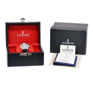 腕時計 コルム CORUM バブル ジョリーロジャー 285.140.20 自動巻き メンズ クロノグラフ スカル スモールセコンド デイト 限定