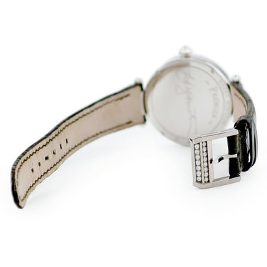 腕時計 ハリーウィンストン Harry Winston プルミエール 31mm PRNQHM31WW001 クオーツ レディース K18WG無垢 純正ダイヤ シェル バー
