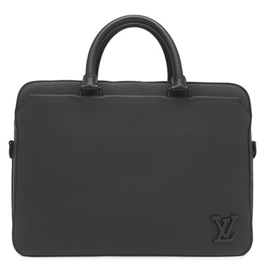 ルイヴィトン LOUIS VUITTON パイロット ブリーフケース M23778 ブラック カーフ 2WAYバッグ マットブラック金具 黒 ビジネスバッグ ショルダーバッグ