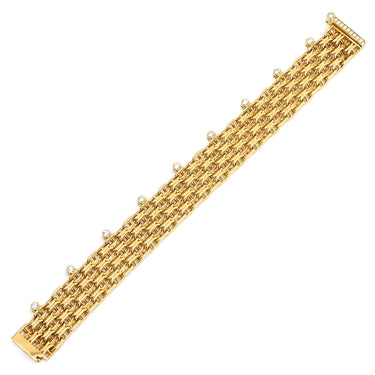 エルメス HERMES シェーヌダンクル カリプソGM H223419B イエローゴールド K18YG ダイヤモンド #15 ブレスレット CALYPSO 18K 750 YG ダイヤモンド 20石