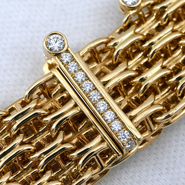 エルメス HERMES シェーヌダンクル カリプソGM H223419B イエローゴールド K18YG ダイヤモンド #15 ブレスレット CALYPSO 18K 750 YG ダイヤモンド 20石