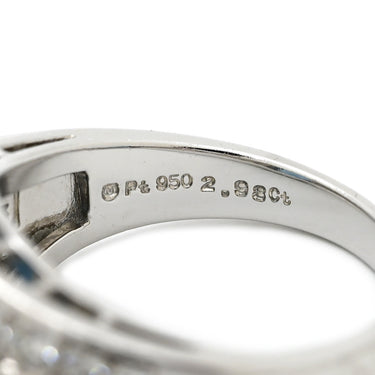 ミキモト MIKIMOTO アクアマリン 2.98ct ダイヤモンド ライトブルー×プラチナシルバー Pt950 アクアマリン ダイヤモンド リング 指輪 MIKIMOTO プラチナ Pt950 スクエア 大粒 16号