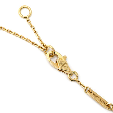 ヴァンクリーフアーペル Van Cleef & Arpels スウィート アルハンブラ VCARF68800 パールホワイト×イエローゴールド K18YG マザーオブパール ブレスレット K18 18金 パール