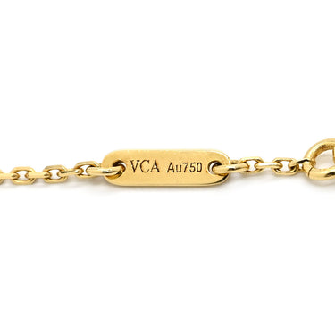 ヴァンクリーフアーペル Van Cleef & Arpels スウィート アルハンブラ VCARF68800 パールホワイト×イエローゴールド K18YG マザーオブパール ブレスレット K18 18金 パール