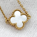 ヴァンクリーフアーペル Van Cleef & Arpels スウィート アルハンブラ VCARF68800 パールホワイト×イエローゴールド K18YG マザーオブパール ブレスレット K18 18金 パール