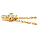 ヴァンクリーフアーペル Van Cleef & Arpels ミニクロアチュール ダイヤ ペンダント VCARF69100 イエローゴールド K18YG ダイヤモンド ネックレス クロス 十字架 Au750 18K YG
