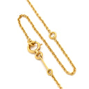ヴァンクリーフアーペル Van Cleef & Arpels ミニクロアチュール ダイヤ ペンダント VCARF69100 イエローゴールド K18YG ダイヤモンド ネックレス クロス 十字架 Au750 18K YG