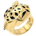 カルティエ Cartier パンテール ドゥ カルティエ B4074100 イエローゴールド K18YG オニキス ツァボライトガーネット #56 リング 指輪 Au750 オニキス ツァボライト 15.5号