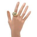 カルティエ Cartier パンテール ドゥ カルティエ B4074100 イエローゴールド K18YG オニキス ツァボライトガーネット #56 リング 指輪 Au750 オニキス ツァボライト 15.5号