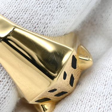 カルティエ Cartier パンテール ドゥ カルティエ B4074100 イエローゴールド K18YG オニキス ツァボライトガーネット #56 リング 指輪 Au750 オニキス ツァボライト 15.5号