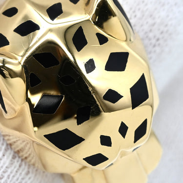 カルティエ Cartier パンテール ドゥ カルティエ B4074100 イエローゴールド K18YG オニキス ツァボライトガーネット #56 リング 指輪 Au750 オニキス ツァボライト 15.5号