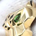 カルティエ Cartier パンテール ドゥ カルティエ B4074100 イエローゴールド K18YG オニキス ツァボライトガーネット #56 リング 指輪 Au750 オニキス ツァボライト 15.5号