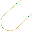 ティファニー Tiffany & Co バイザヤード グリーン×イエローゴールド K18YG エメラルド ダイヤモンド ネックレス ダイヤ エメラルド エルサペレッティ 18K 750YG