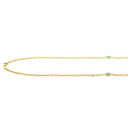 ティファニー Tiffany & Co バイザヤード グリーン×イエローゴールド K18YG エメラルド ダイヤモンド ネックレス ダイヤ エメラルド エルサペレッティ 18K 750YG