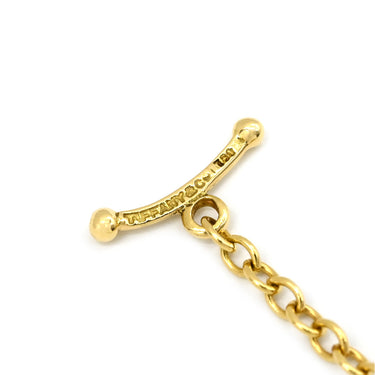 ティファニー Tiffany & Co バイザヤード グリーン×イエローゴールド K18YG エメラルド ダイヤモンド ネックレス ダイヤ エメラルド エルサペレッティ 18K 750YG