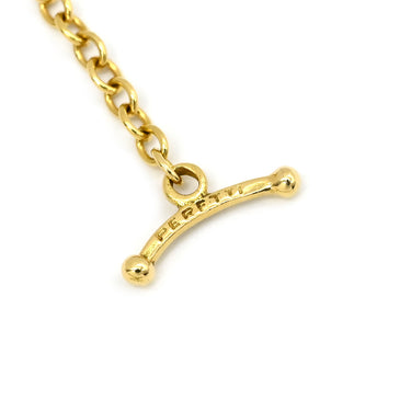ティファニー Tiffany & Co バイザヤード グリーン×イエローゴールド K18YG エメラルド ダイヤモンド ネックレス ダイヤ エメラルド エルサペレッティ 18K 750YG