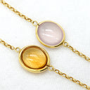 ミキモト MIKIMOTO ステーション ロングネックレス マルチカラー×イエローゴールド K18YG アメジスト ピンククオーツ トパーズ パール ネックレス MIKIMOTO アメジスト ピンククオーツ トパーズ パール
