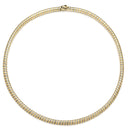 ヴァンクリーフアーペル Van Cleef & Arpels K18 SV925 チョーカー ネックレス イエローゴールド×シルバー K18YG シルバー925 ネックレス Au750 18K YG AG925 コンビ スネーク オメガ