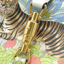 グッチ GUCCI ジャッキー1961 スモール 636709 マルチカラー レザー ショルダーバッグ ゴールド金具 タイガー 虎 アニマル ボタニカル柄