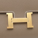 エルメス HERMES コンスタンス トゥーゴー エトゥープ ヴォーエプソン 長財布 ゴールド金具 グレージュ 2025年製